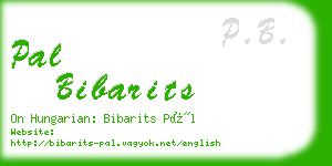 pal bibarits business card